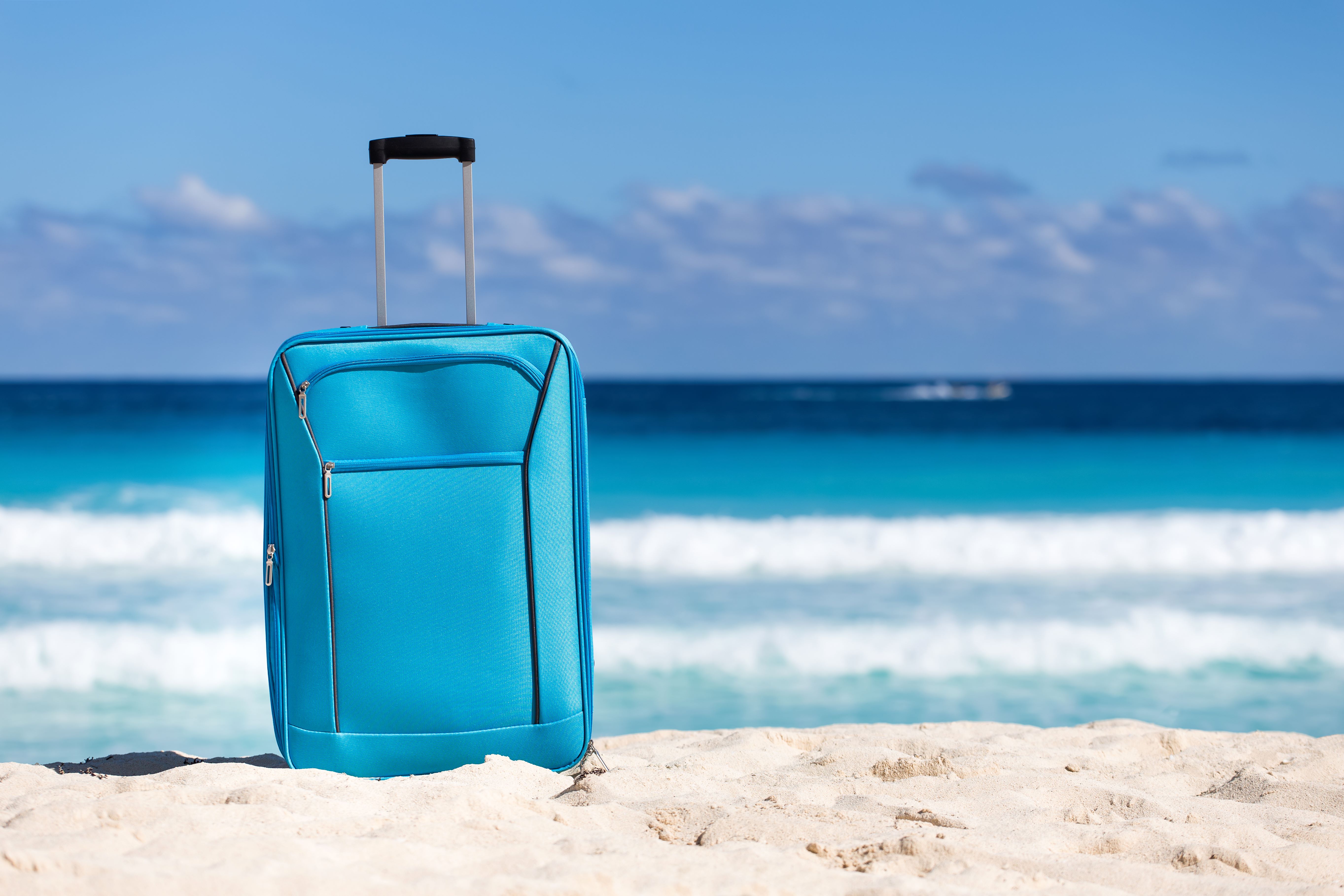 Luggage on the Beach